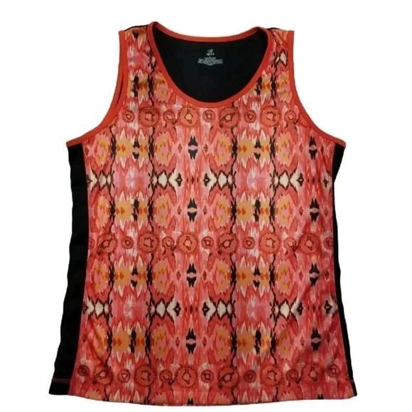 {B Sport} Ikat Print Activewear Tank Top - Picture 4 of 8